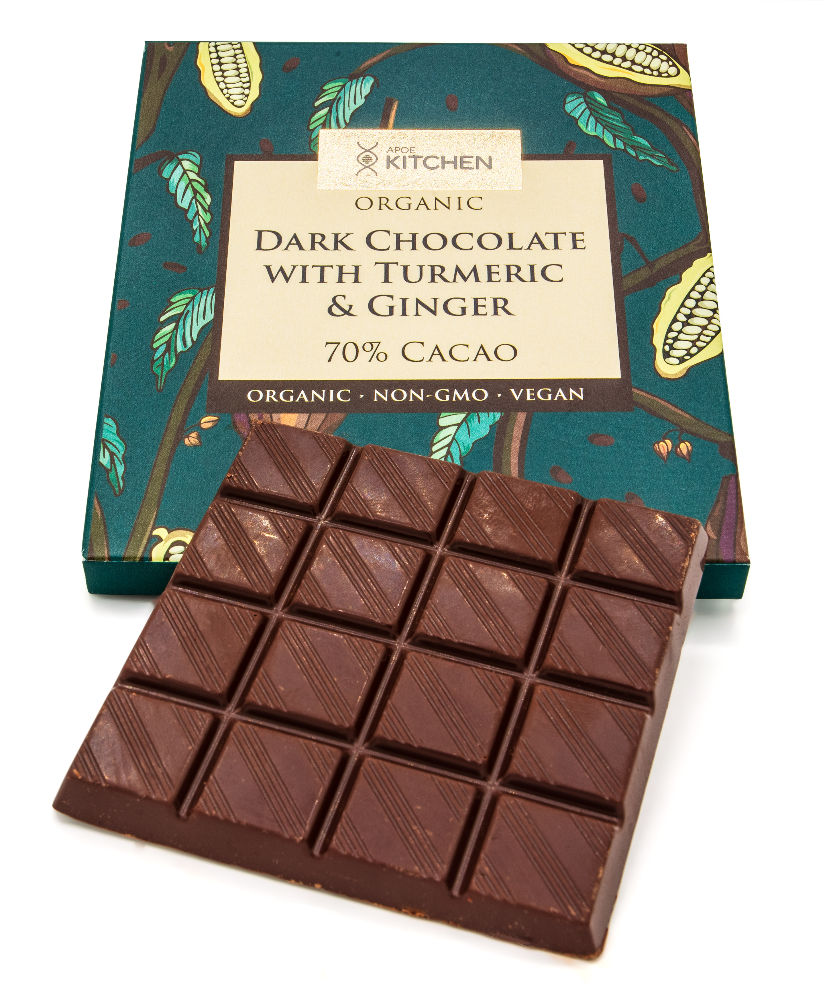 apoe gene diet kitchen dark chocolate with turmeric and ginger