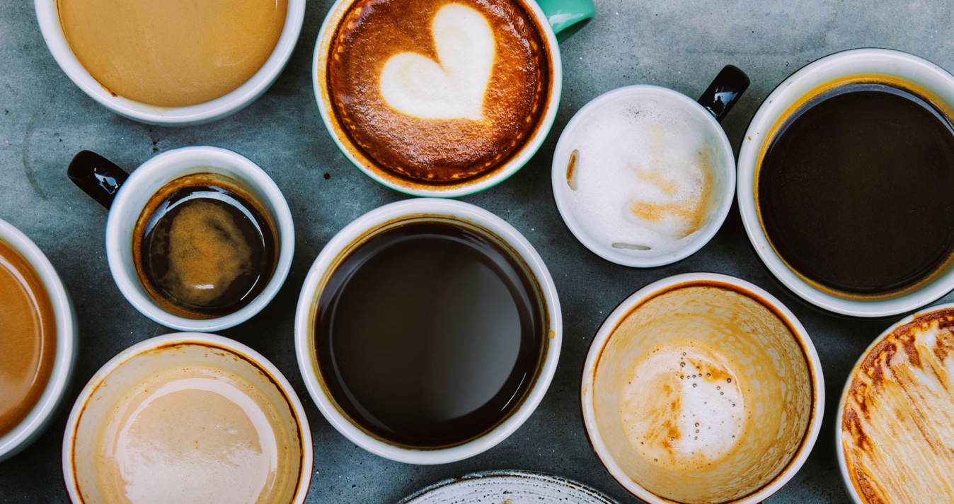 various coffee cups