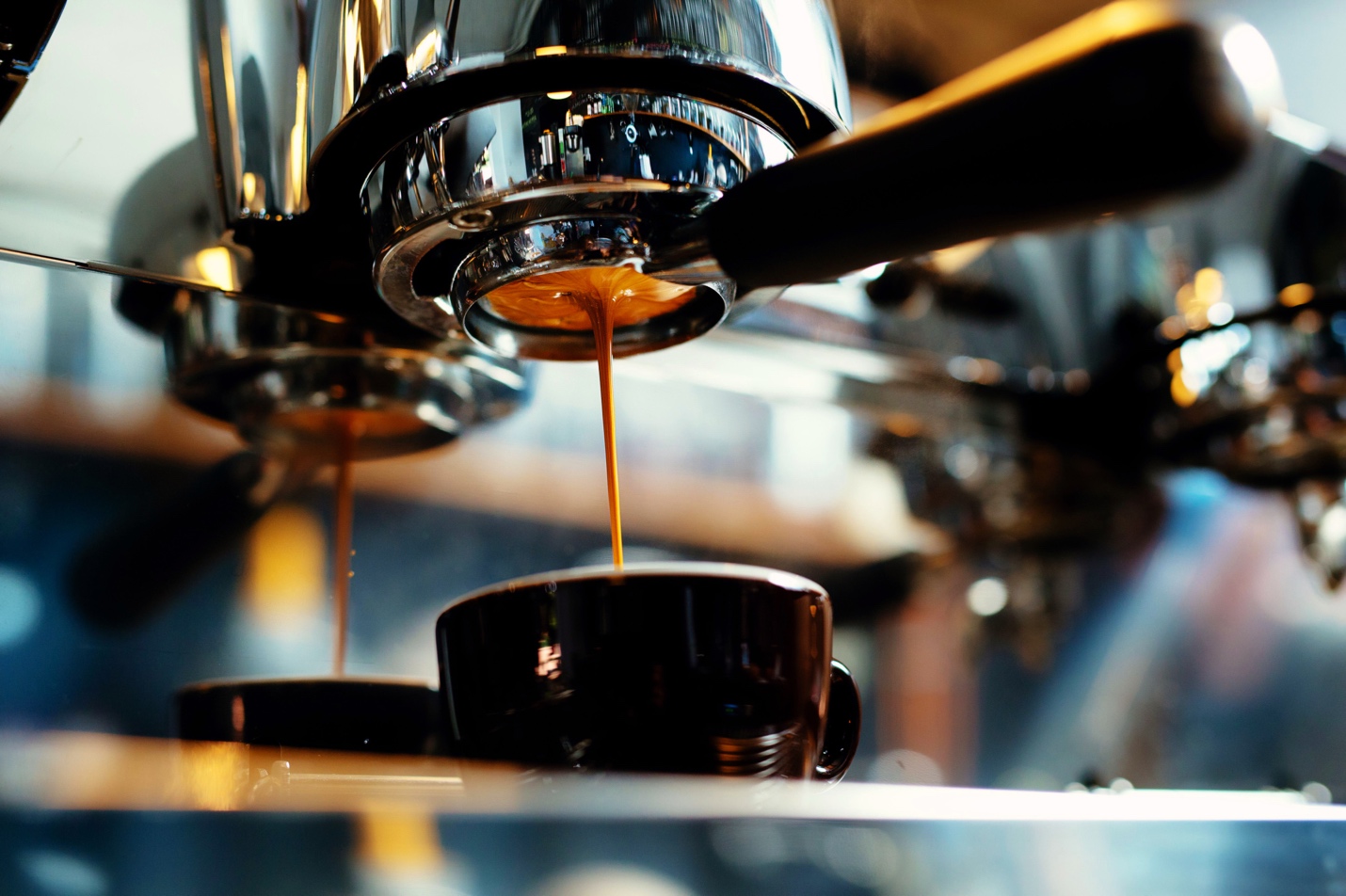 espresso being brewed