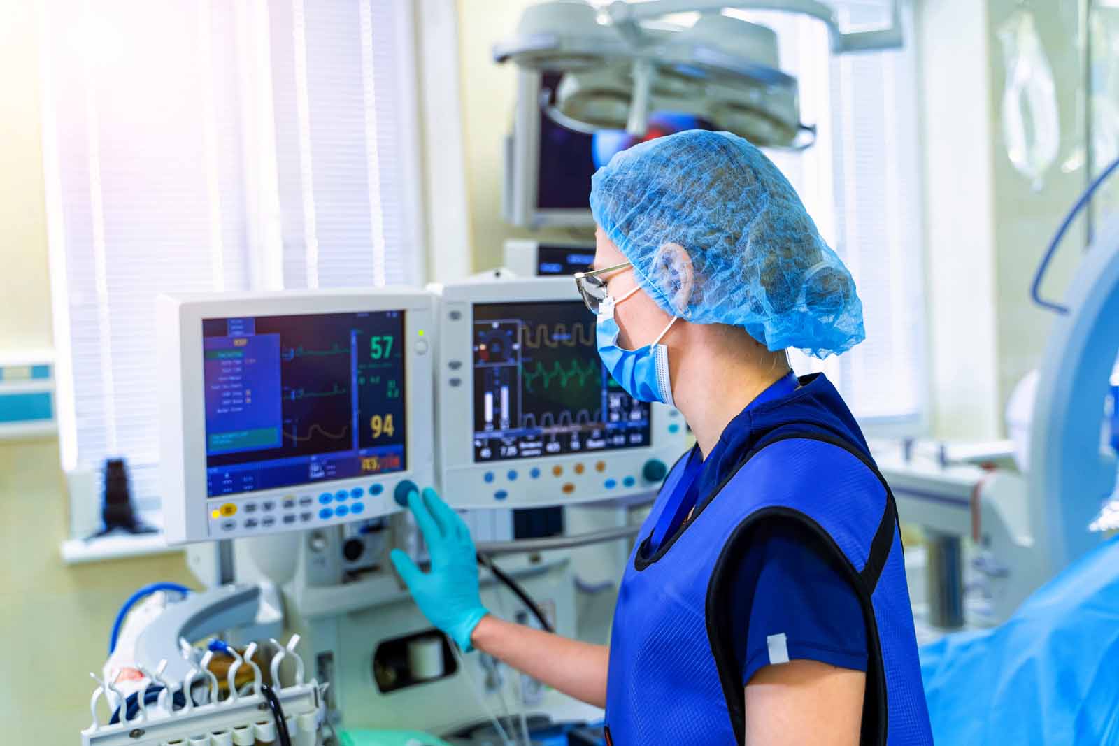 nurse working in hospital